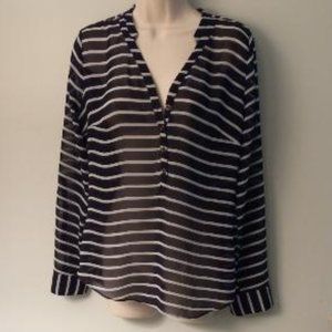 SHEER CHIFFON PULLOVER TOP NWOT